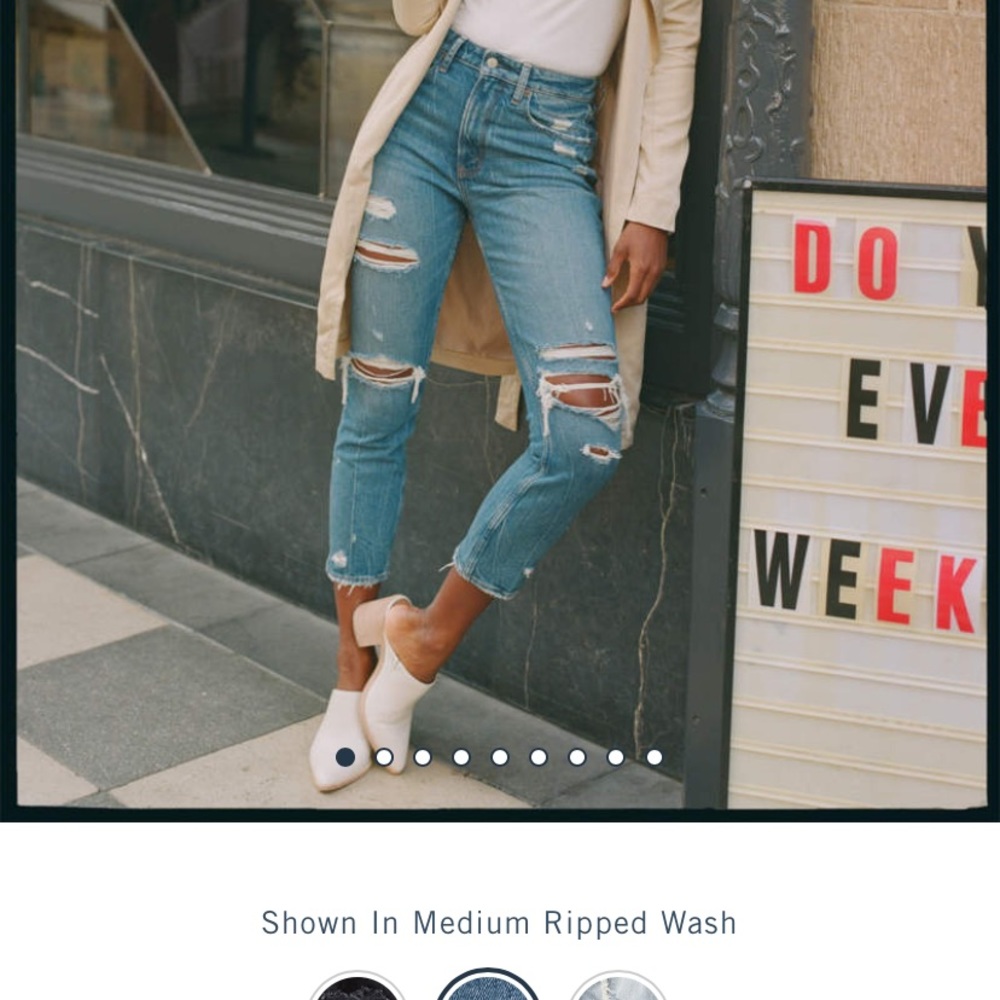 NWT ABERCROMBIE & FITCH MOM JEANS